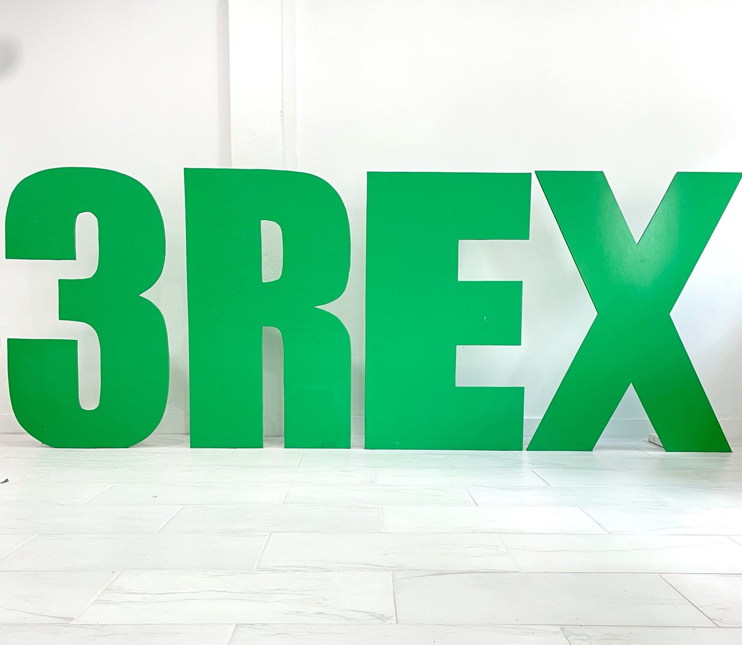 3 Rex Flat Letters
